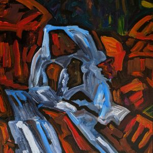 Blue on Red - Toorongo Falls